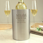 Personalised Mr & Mrs Wine Cooler | Inspired Creative Gifts | UK Supplier