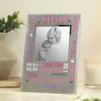 Personalised Mum Glitter Frame | Inspired Creative Gifts | UK Supplier