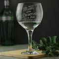 Personalised 'Mum You Deserve This' Gin Balloon Glass | Inspired Creative Gifts | UK Supplier