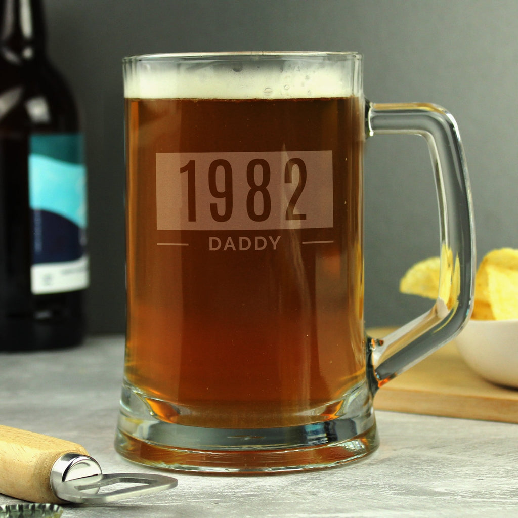 Personalised Name & Date Pint Stern Tankard | Inspired Creative Gifts | UK Supplier