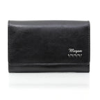 Personalised Name & Hearts Black Leather Purse | Inspired Creative Gifts | UK Supplier