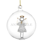 Personalised Name Only Angel Glass Bauble | Inspired Creative Gifts | UK Supplier