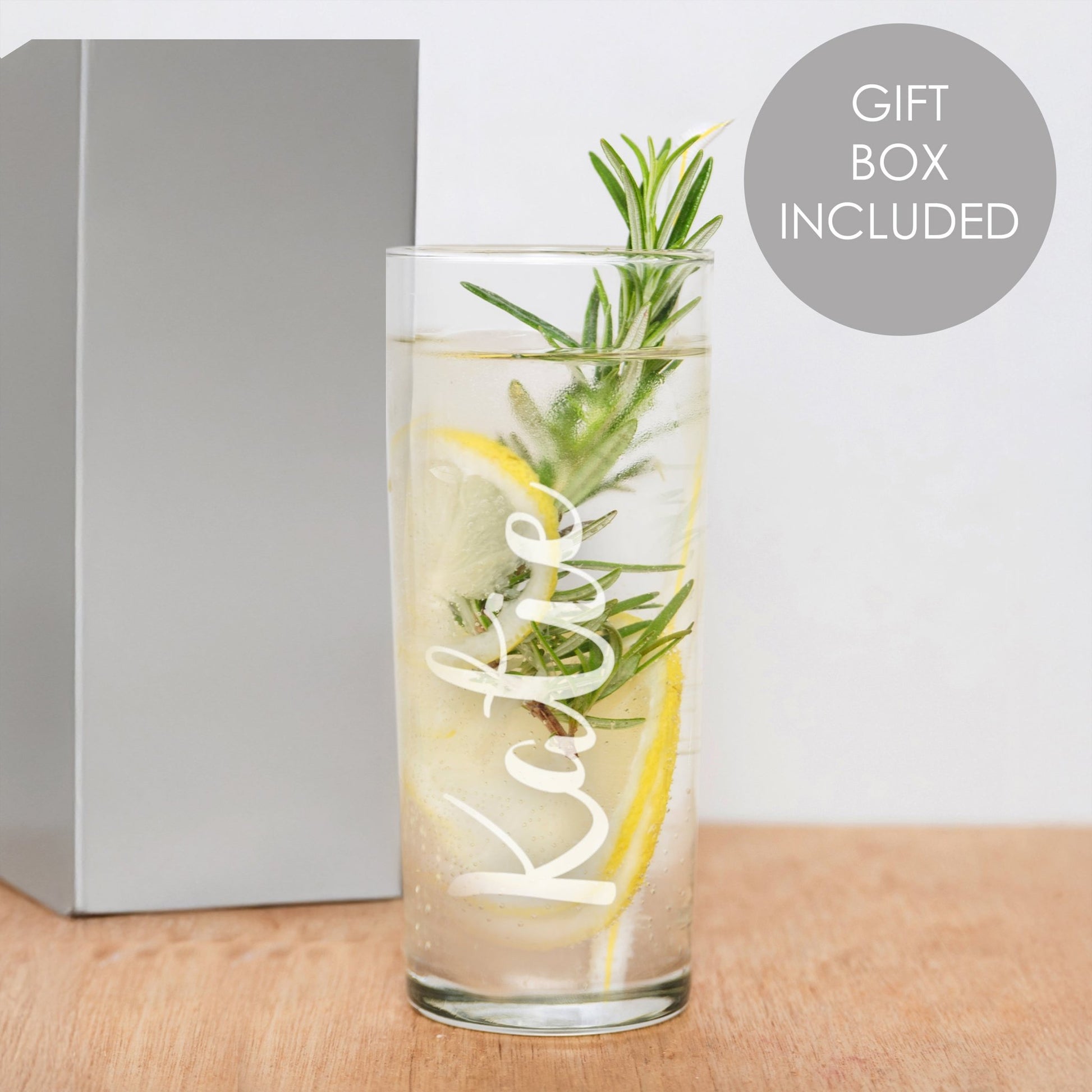 Personalised Name Only Engraved Hi Ball Glass | Inspired Creative Gifts | UK Supplier