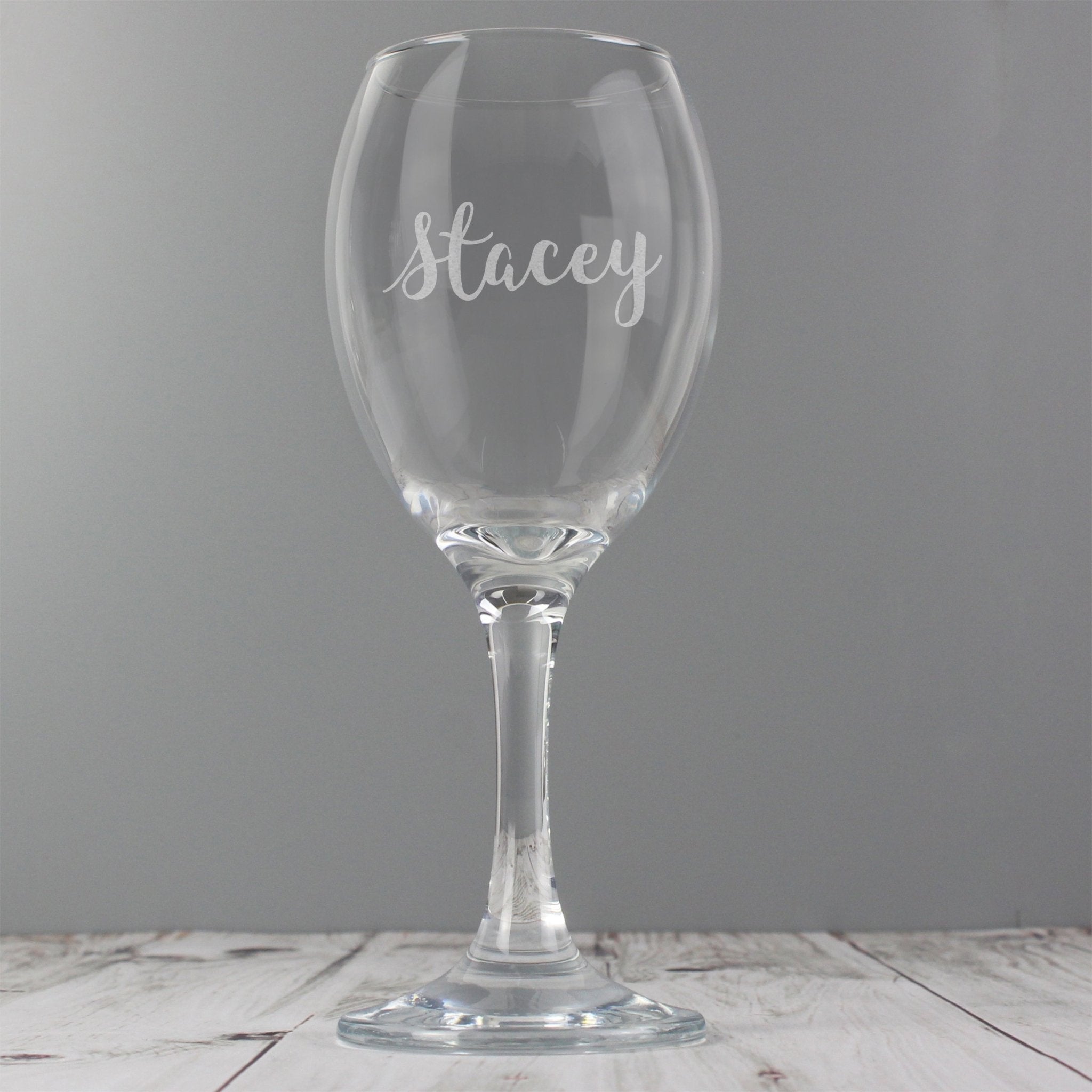 Personalised Name Only Engraved Wine Glass | Inspired Creative Gifts | UK Supplier