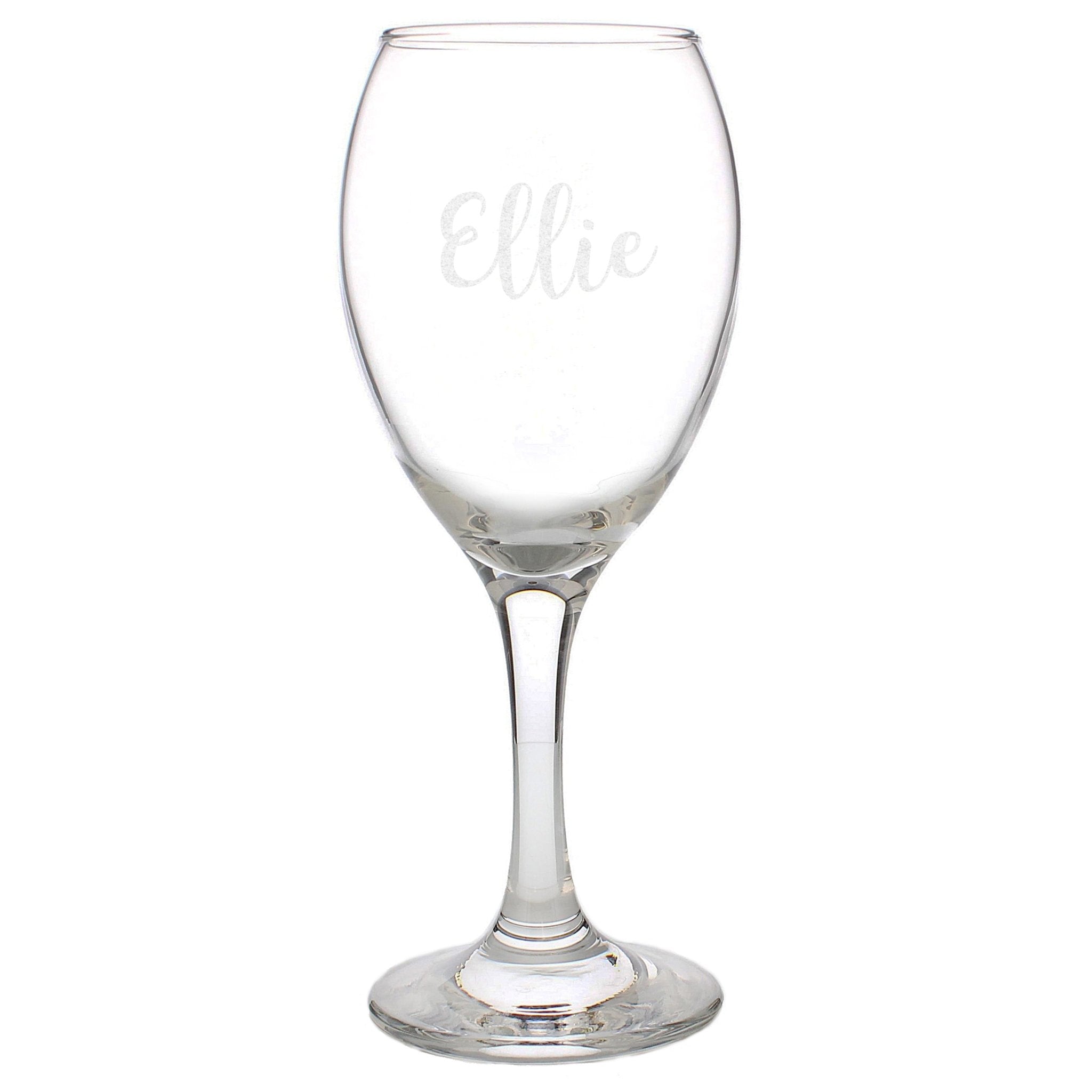 Personalised Name Only Engraved Wine Glass | Inspired Creative Gifts | UK Supplier