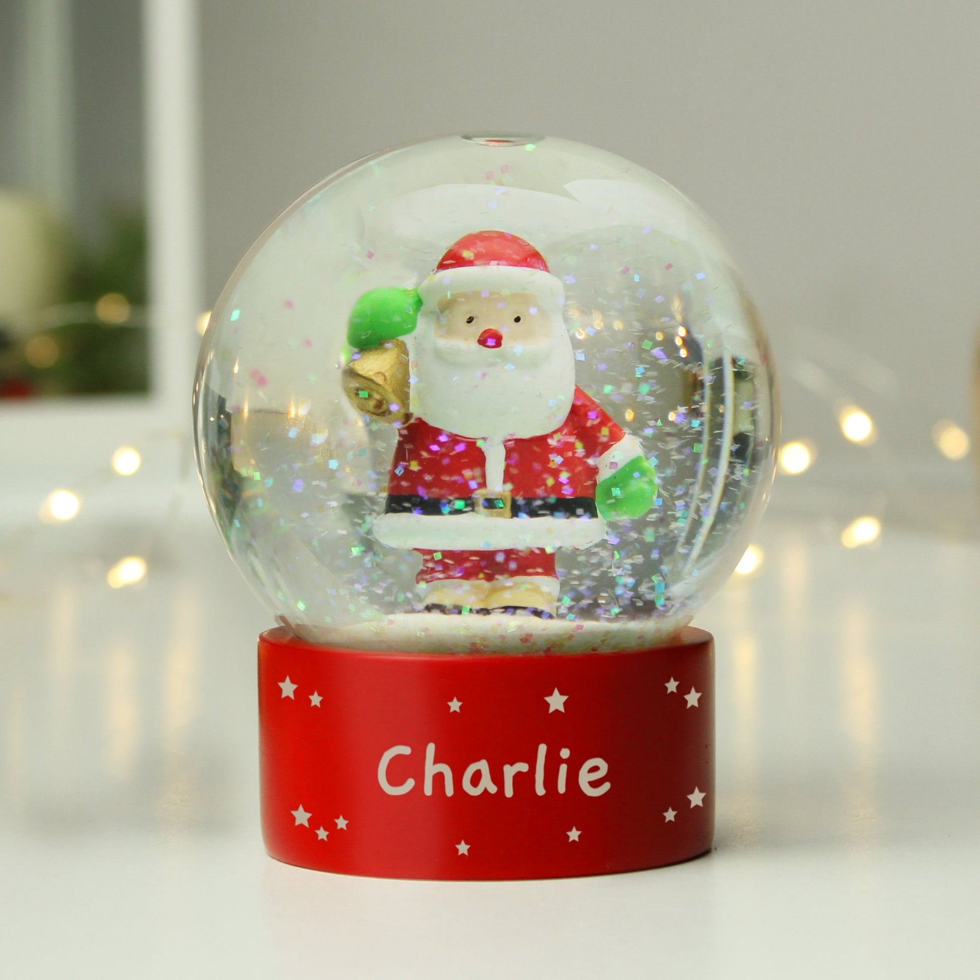 Personalised Name Only Santa Snow Globe | Inspired Creative Gifts