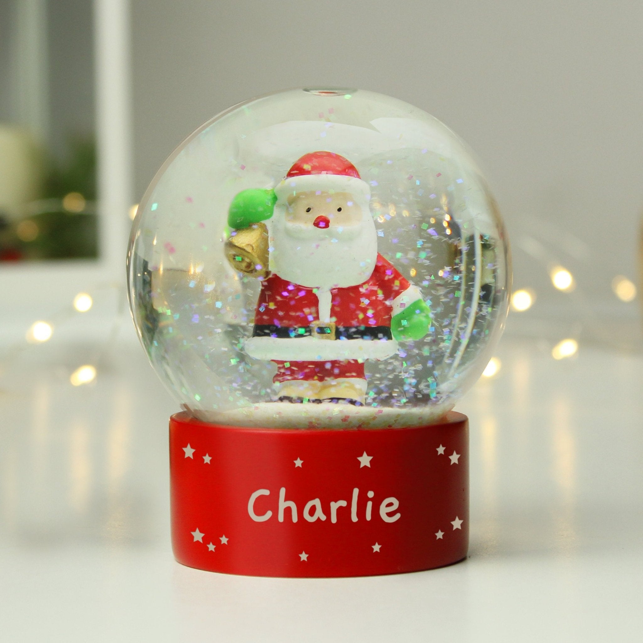 Personalised Name Only Santa Snow Globe | Inspired Creative Gifts | UK Supplier