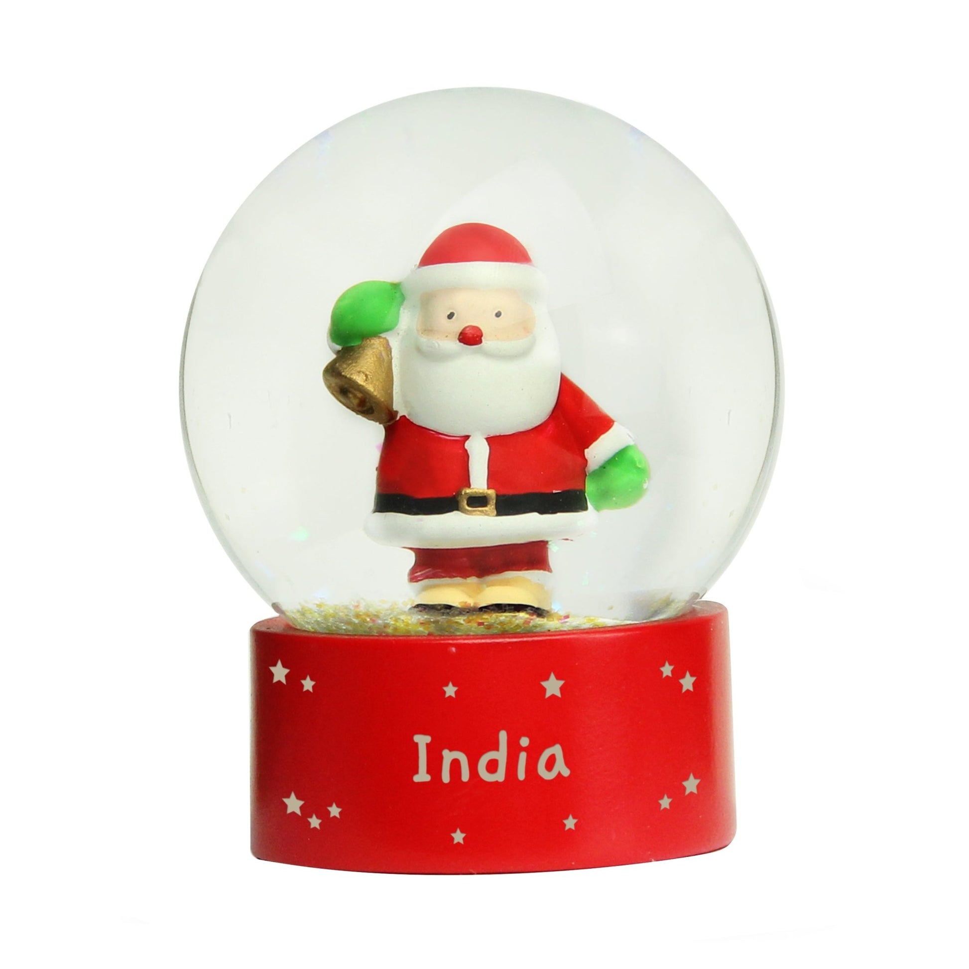 Personalised Name Only Santa Snow Globe | Inspired Creative Gifts