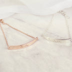 Personalised Name Only Silver Tone Bar Bracelet | Inspired Creative Gifts | UK Supplier