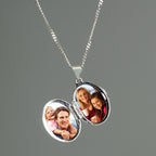 Personalised Name Only Sterling Silver Oval Locket Necklace | Inspired Creative Gifts | UK Supplier