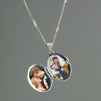 Personalised Name Only Sterling Silver Oval Locket Necklace | Inspired Creative Gifts | UK Supplier