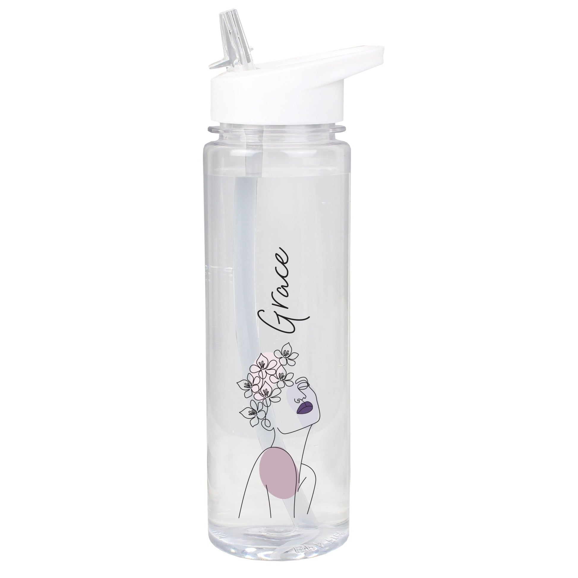 Personalised Natalia Line Art Water Bottle | Inspired Creative Gifts