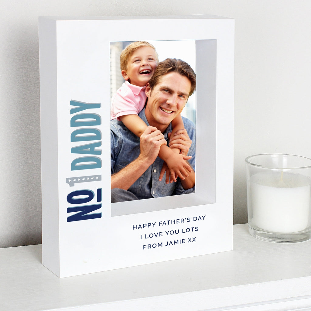 Personalised No.1 5x7 Box Photo Frame | Inspired Creative Gifts | UK Supplier