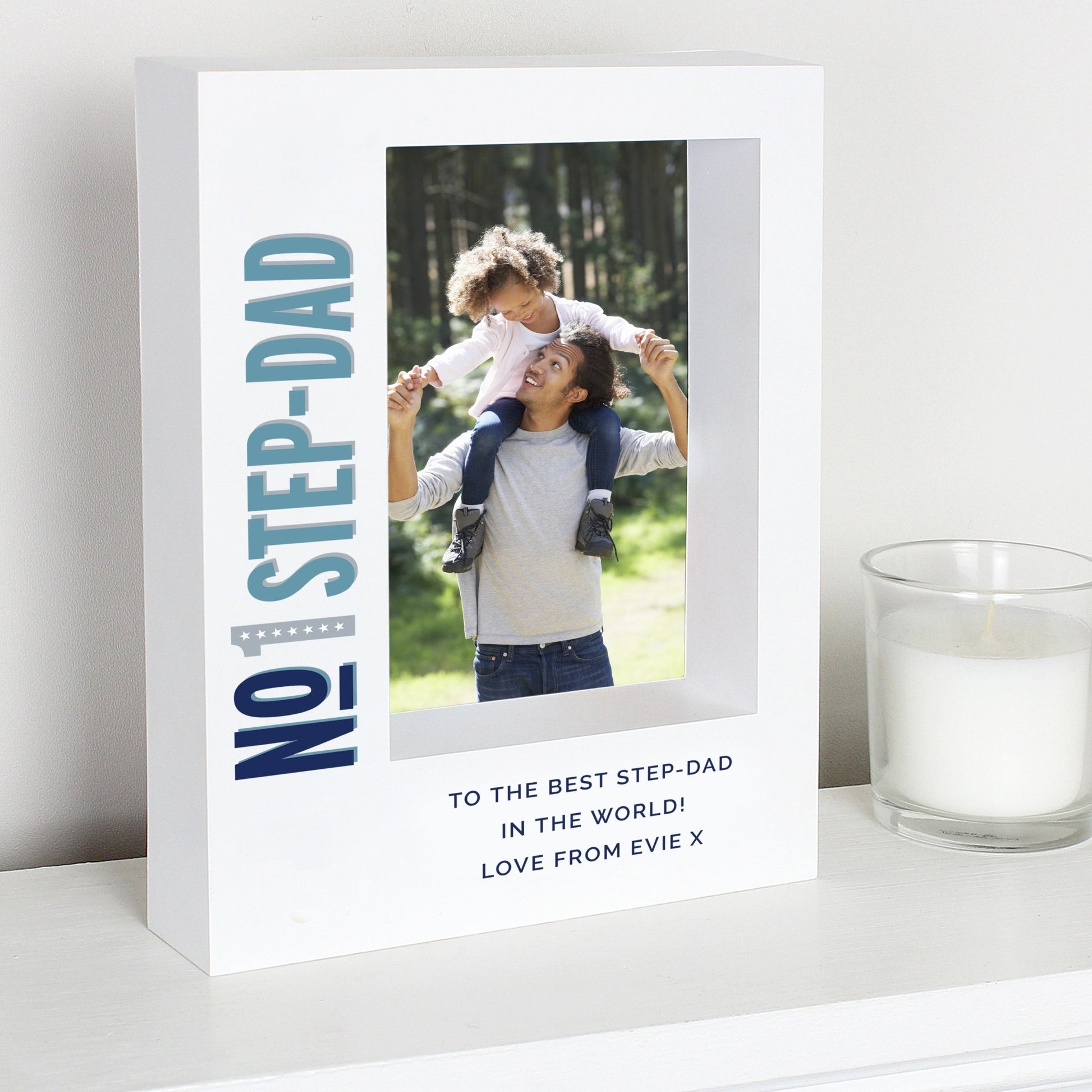Personalised No.1 5x7 Box Photo Frame | Inspired Creative Gifts | UK Supplier