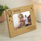 Personalised No.1 6x4 Landscape Wooden Photo Frame | Inspired Creative Gifts | UK Supplier