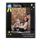 Personalised No.1 Black Glass 5x7 Frame | Inspired Creative Gifts | UK Supplier