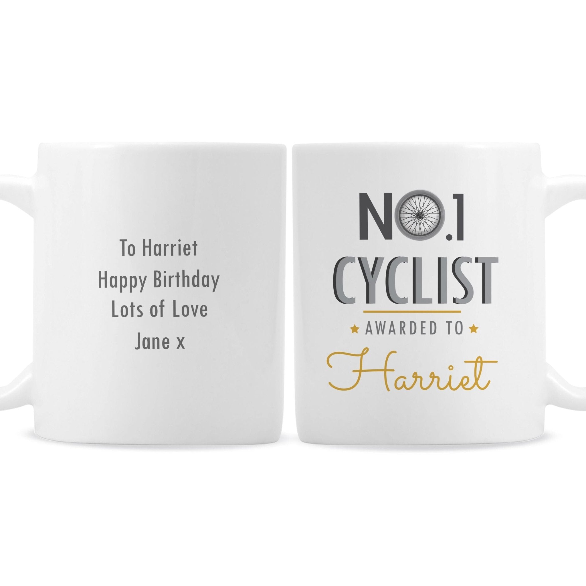 Personalised No.1 Cyclist Mug | Inspired Creative Gifts | UK Supplier