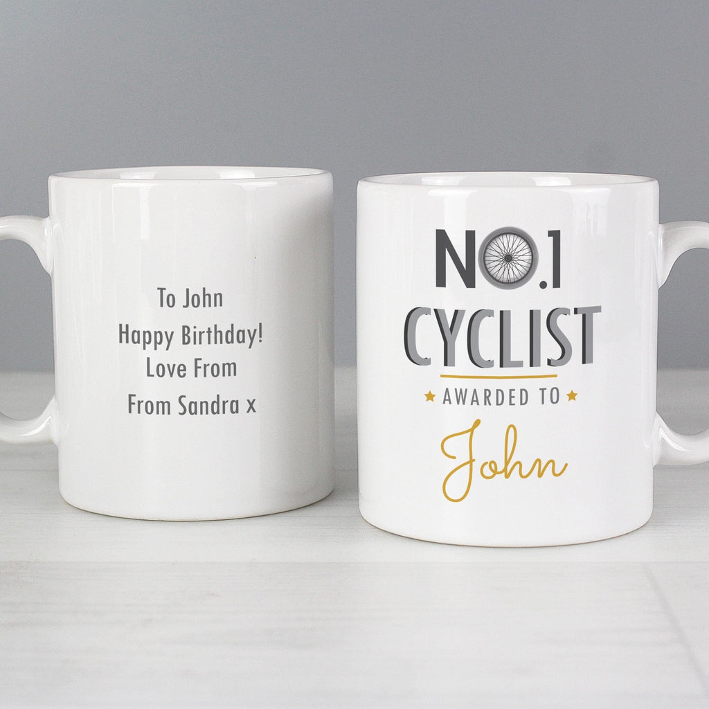 Personalised No.1 Cyclist Mug | Inspired Creative Gifts | UK Supplier