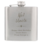 Personalised No.1 Hip Flask | Inspired Creative Gifts | UK Supplier