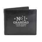 Personalised No.1 Leather Wallet | Inspired Creative Gifts | UK Supplier
