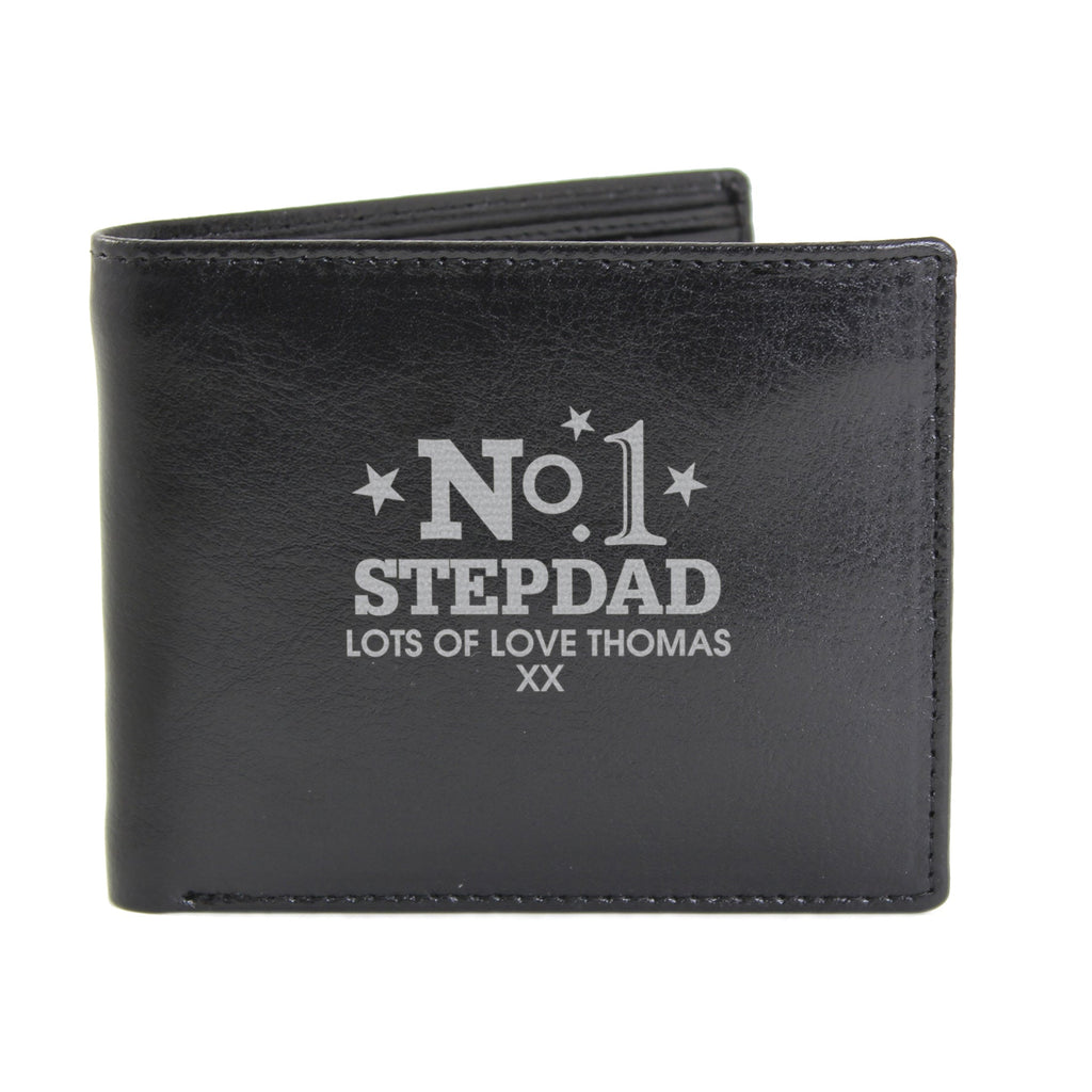 Personalised No.1 Leather Wallet | Inspired Creative Gifts | UK Supplier