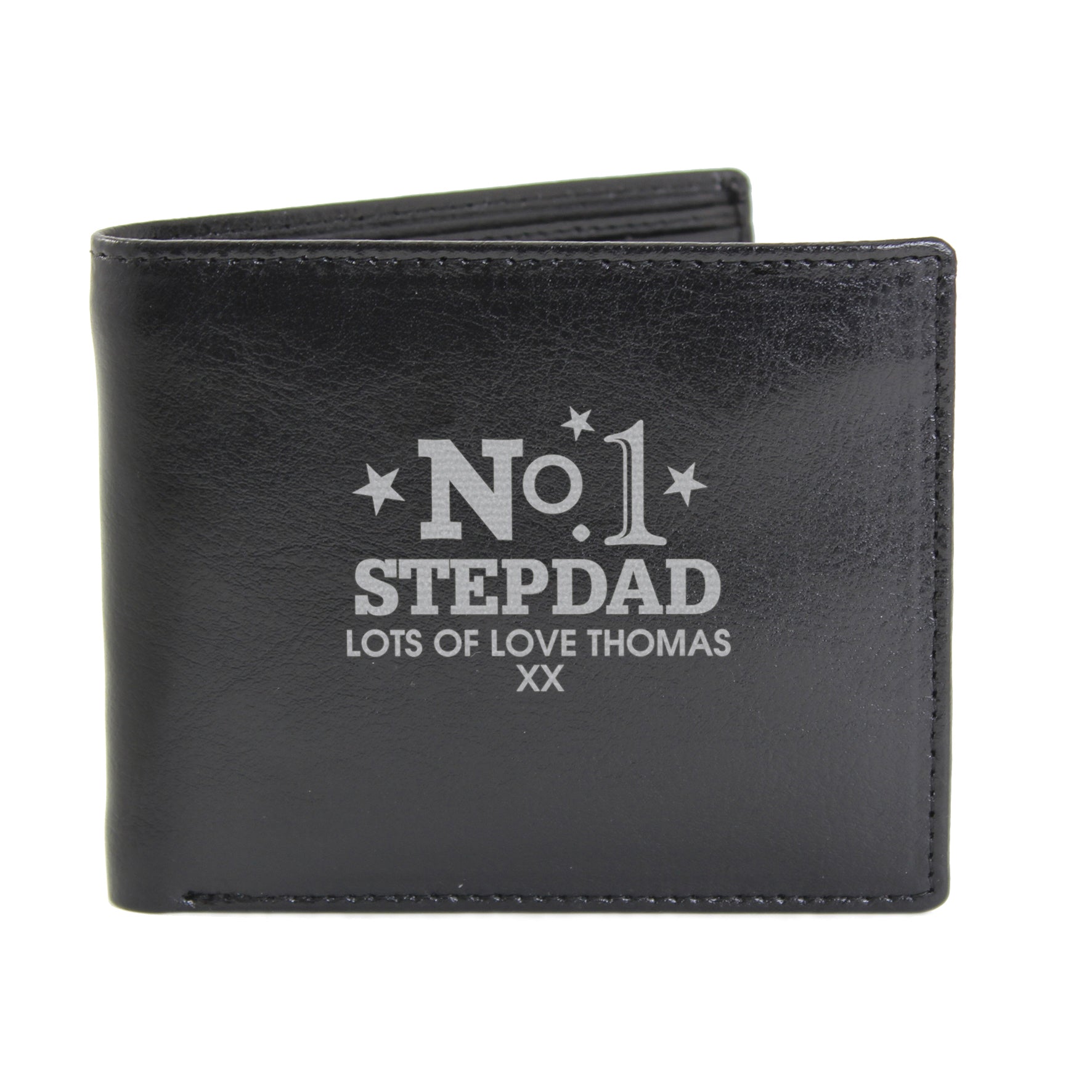 Personalised No.1 Leather Wallet | Inspired Creative Gifts | UK Supplier