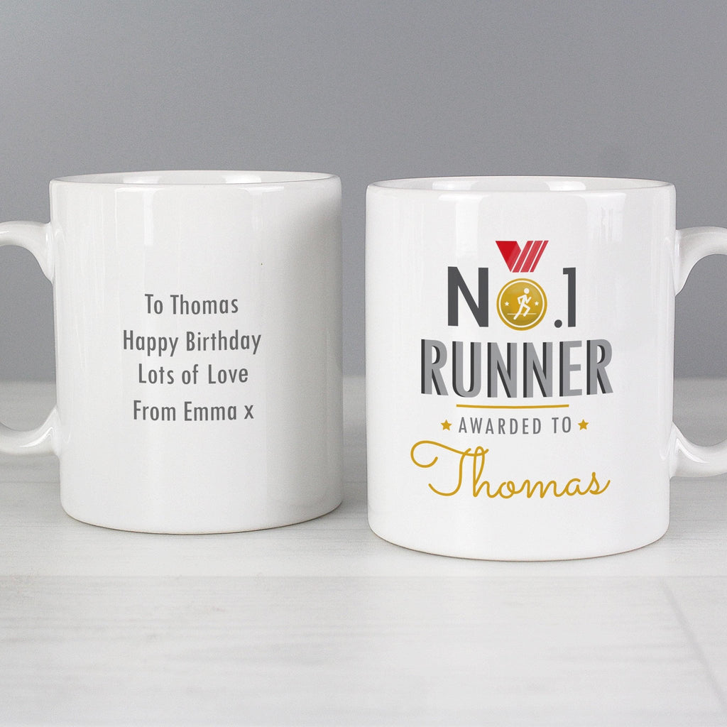 Personalised No.1 Runner Mug | Inspired Creative Gifts | UK Supplier
