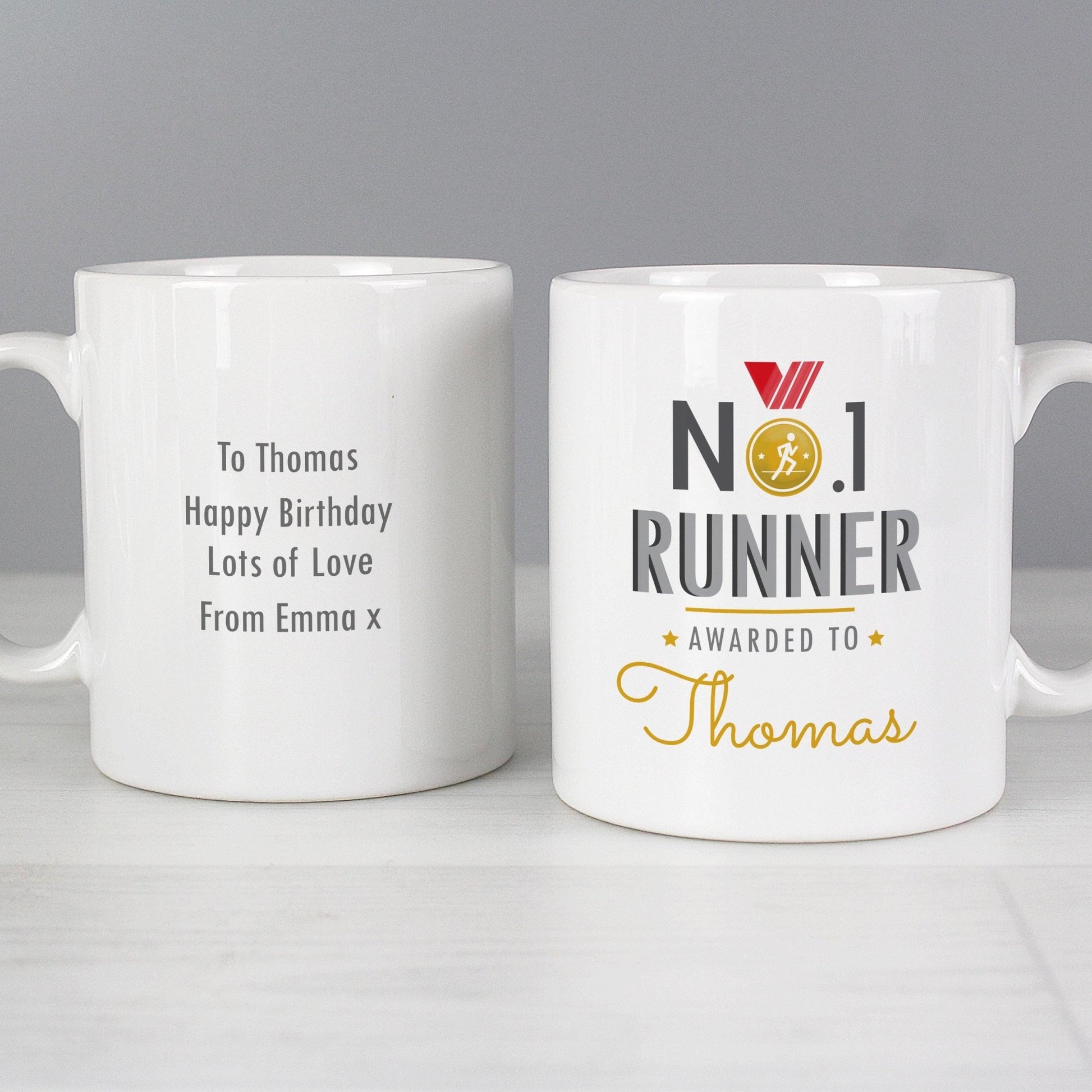 Personalised No.1 Runner Mug | Inspired Creative Gifts | UK Supplier