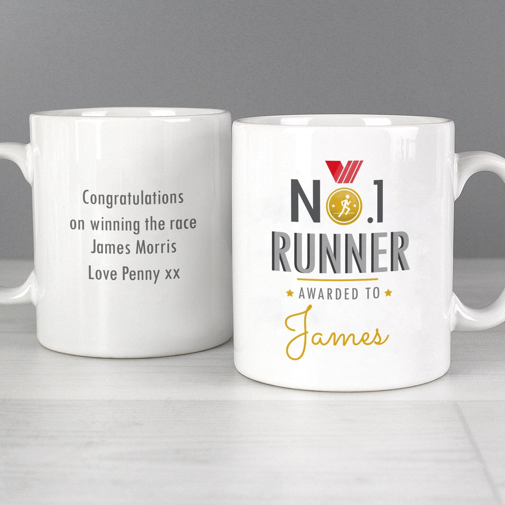 Personalised No.1 Runner Mug | Inspired Creative Gifts | UK Supplier