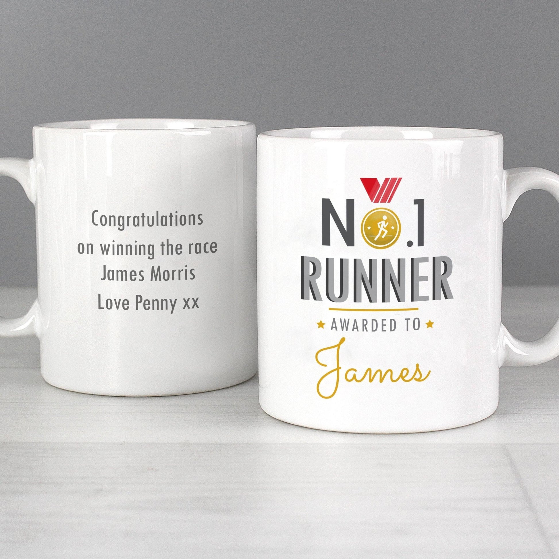 Personalised No.1 Runner Mug | Inspired Creative Gifts | UK Supplier