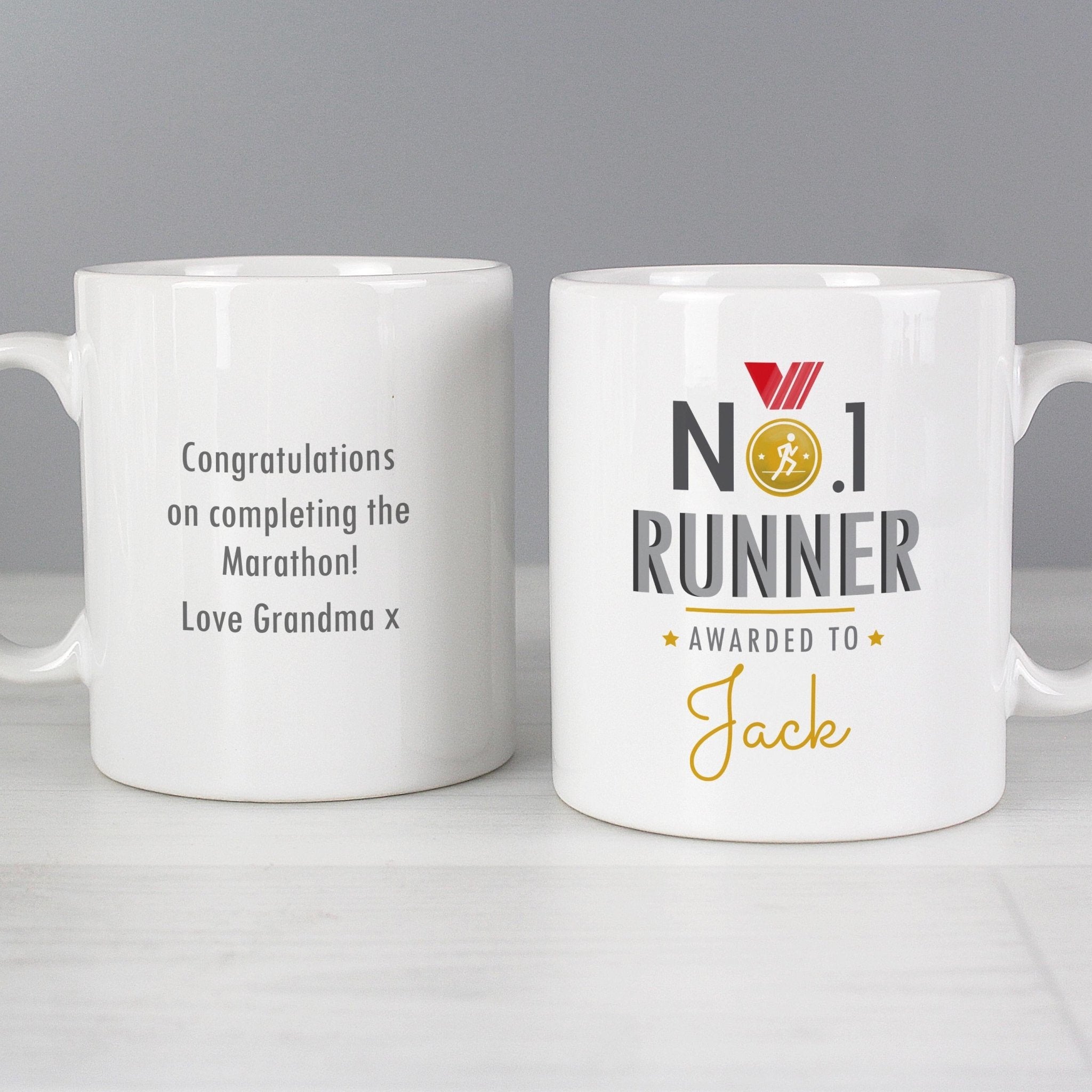 Personalised No.1 Runner Mug | Inspired Creative Gifts | UK Supplier