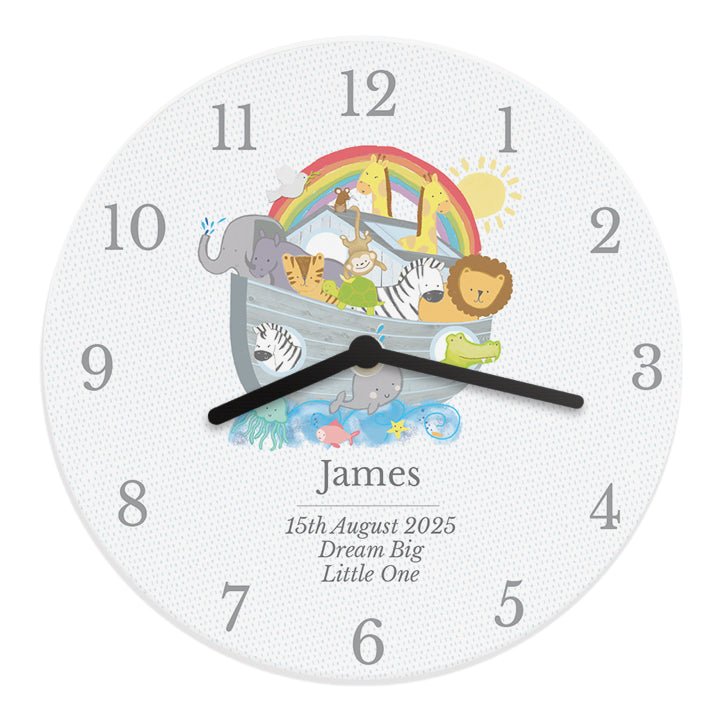 Personalised Noah's Ark Clock | Inspired Creative Gifts | UK Supplier