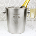 Personalised Number Frame Stainless Steel Ice Bucket | Inspired Creative Gifts | UK Supplier