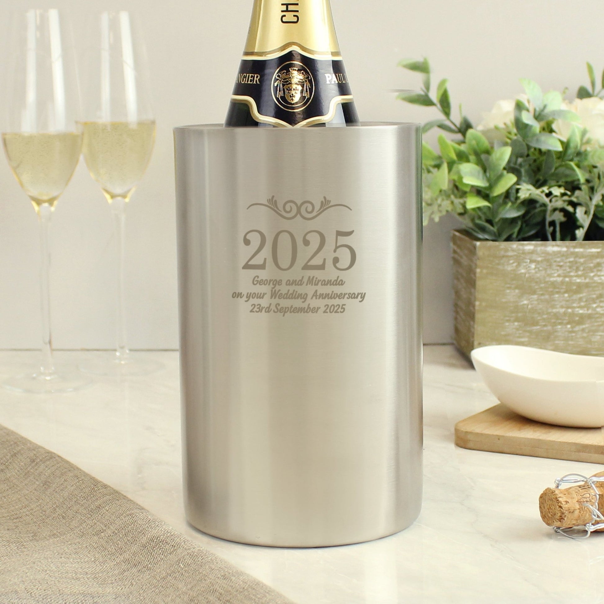 Personalised Number Frame Wine Cooler | Inspired Creative Gifts | UK Supplier