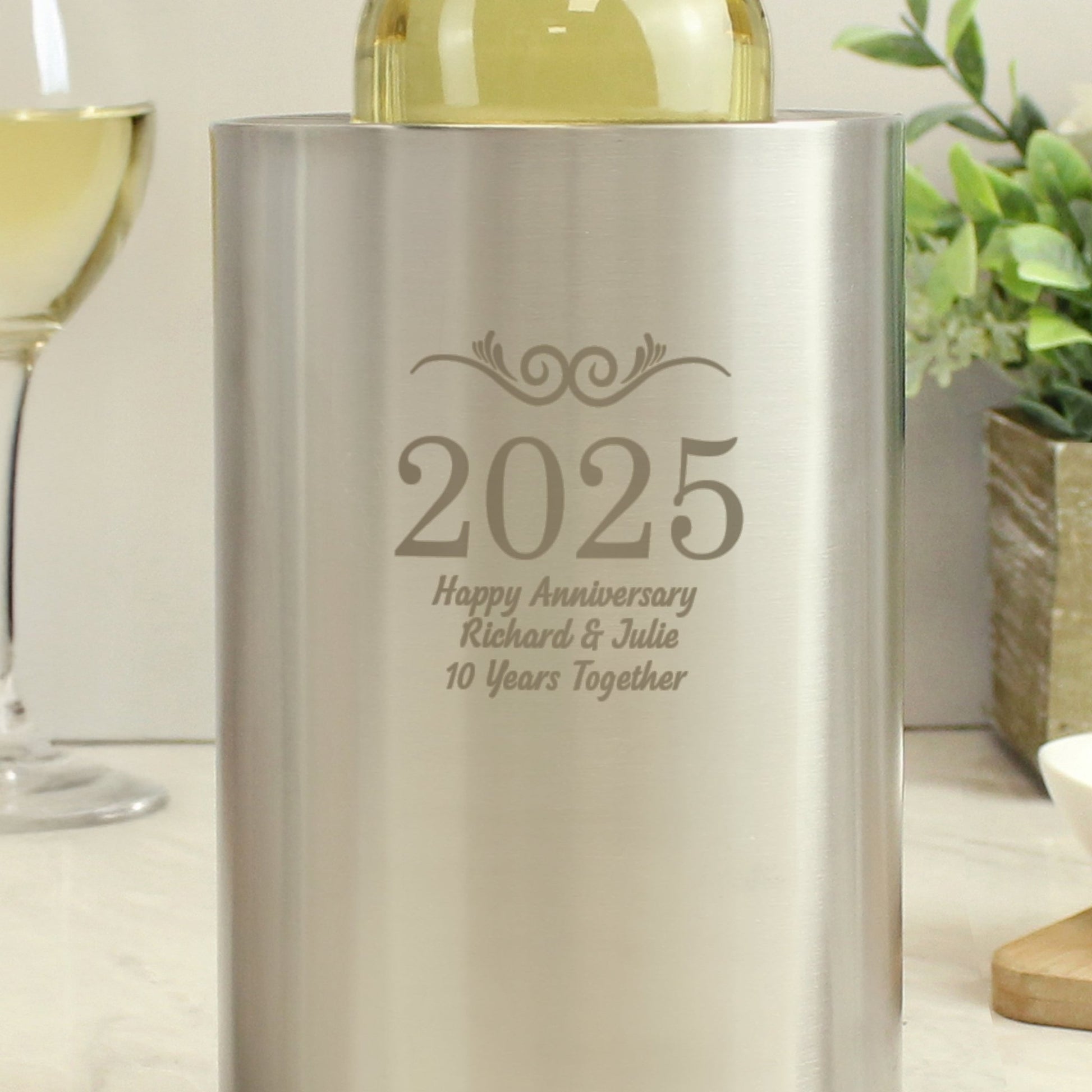 Personalised Number Frame Wine Cooler | Inspired Creative Gifts | UK Supplier