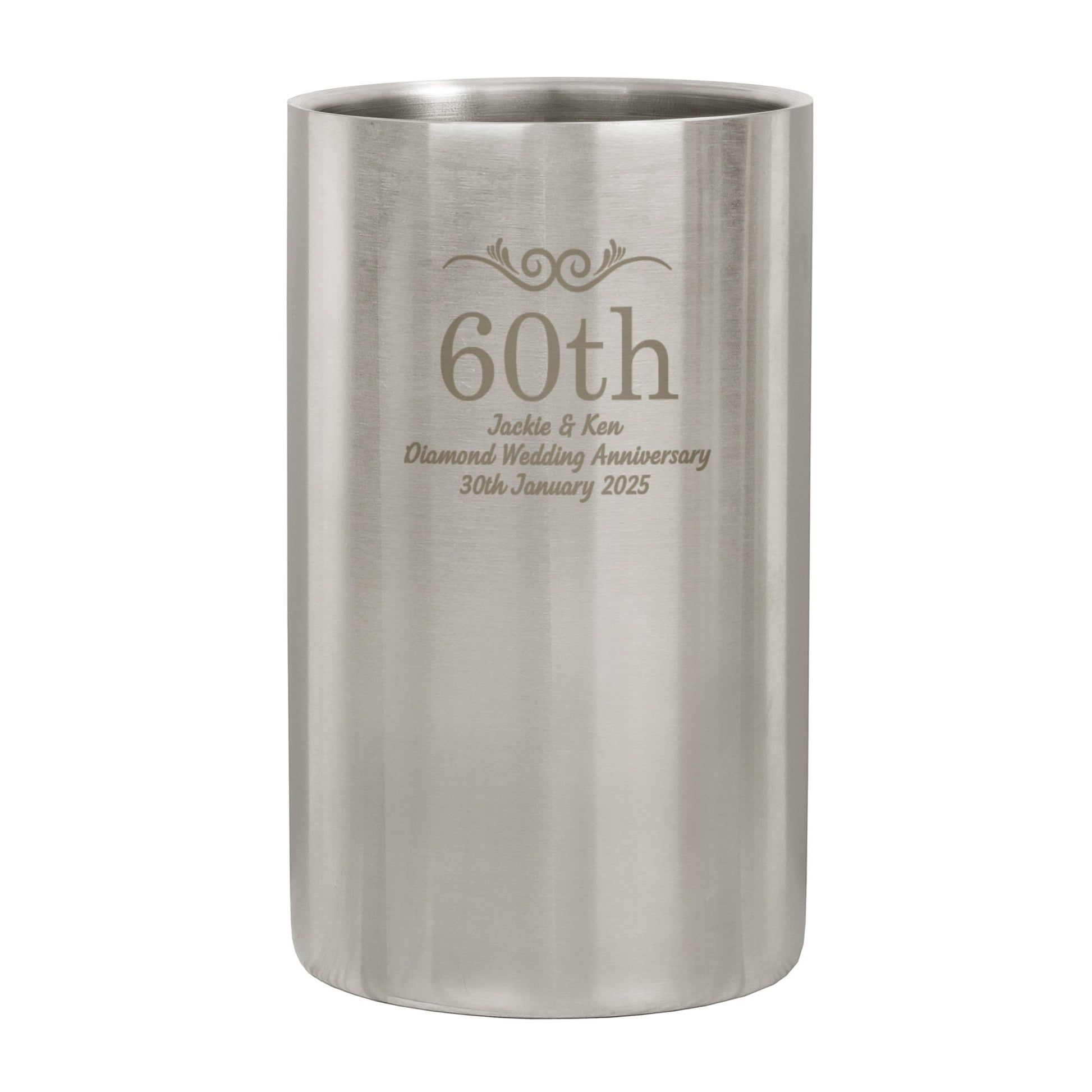 Personalised Number Frame Wine Cooler | Inspired Creative Gifts | UK Supplier