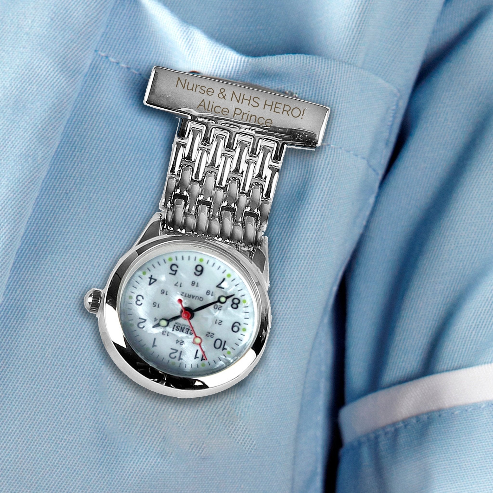 Personalised Nurse's Fob Watch | Inspired Creative Gifts | UK Supplier