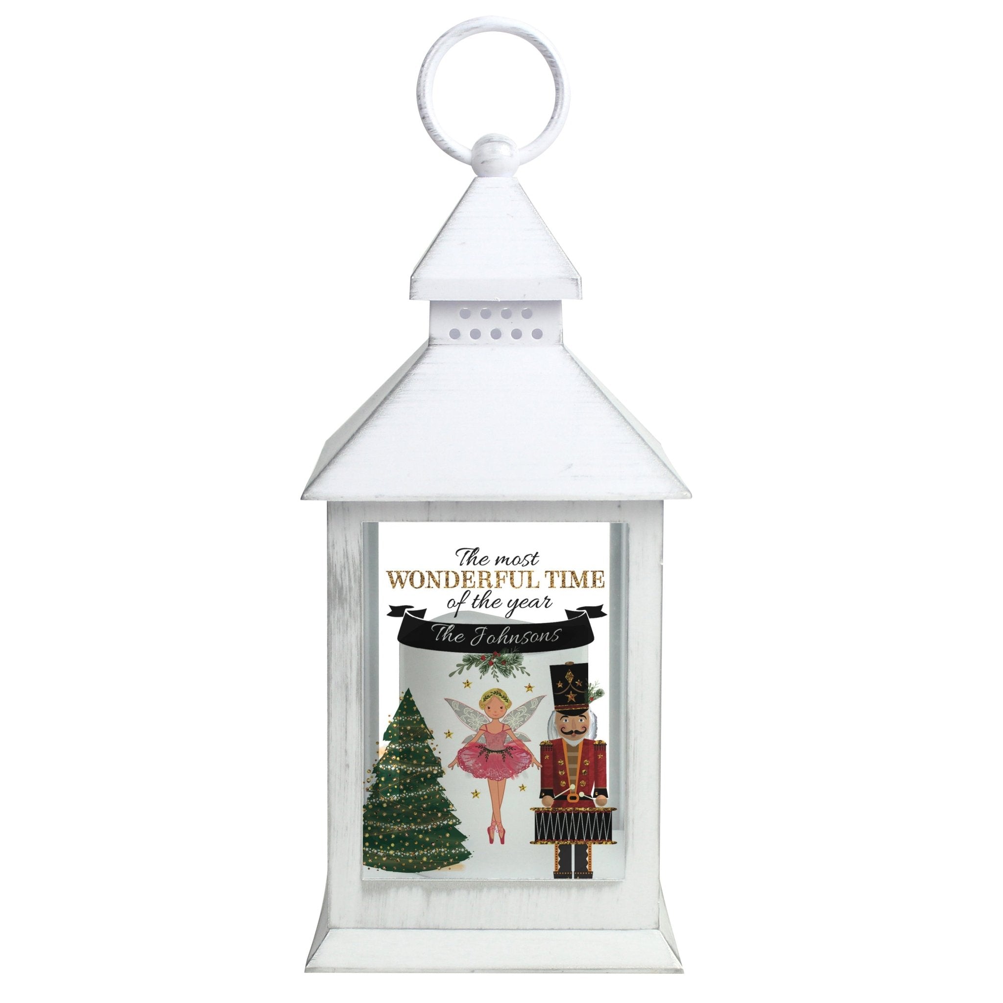 Personalised Nutcracker White Lantern | Inspired Creative Gifts | UK Supplier