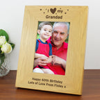 Personalised Oak Finish 6x4 I Heart My Photo Frame | Inspired Creative Gifts | UK Supplier