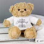 Personalised On Your Christening Teddy Bear | Inspired Creative Gifts | UK Supplier