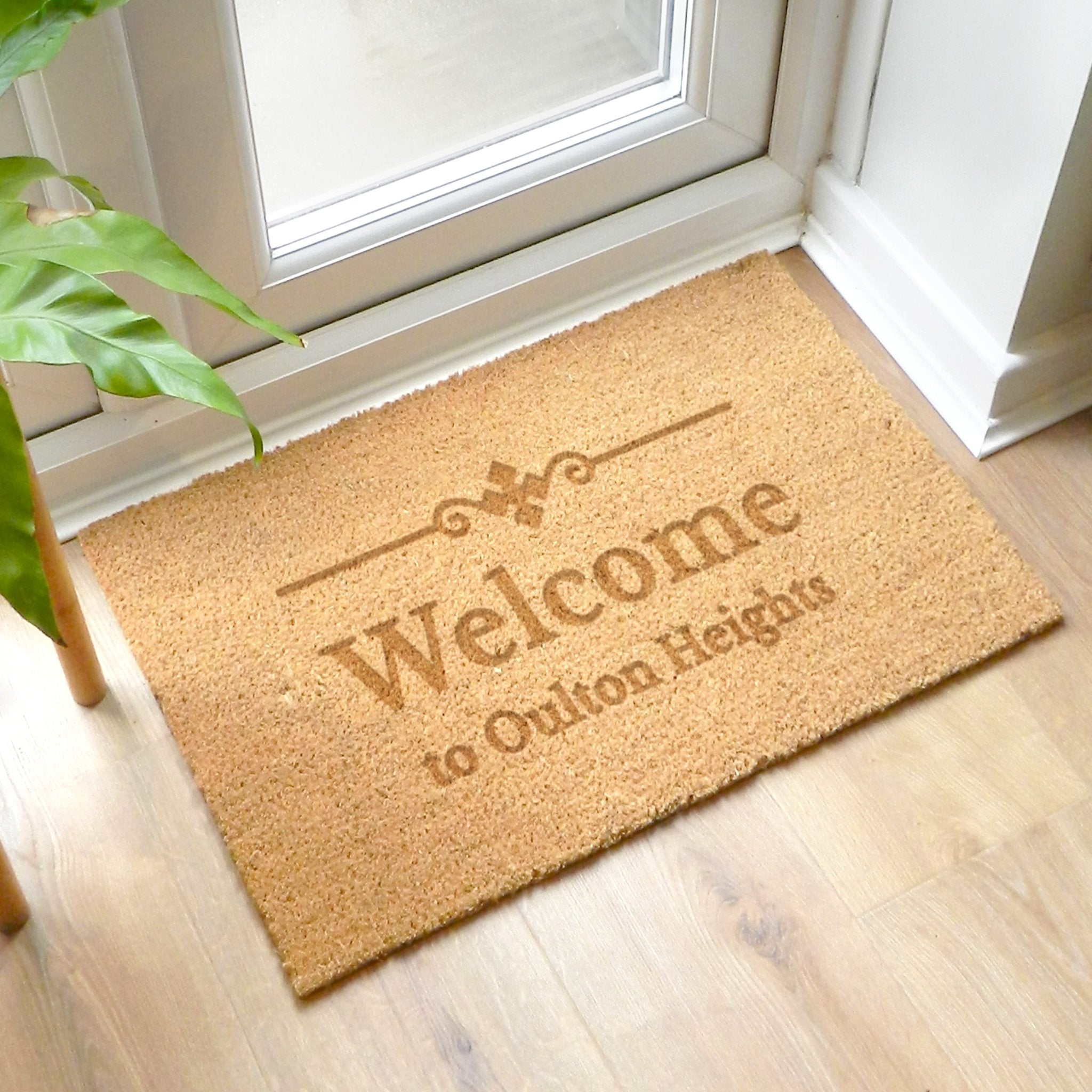 Personalised Ornate Rectangle Indoor Doormat | Inspired Creative Gifts | UK Supplier