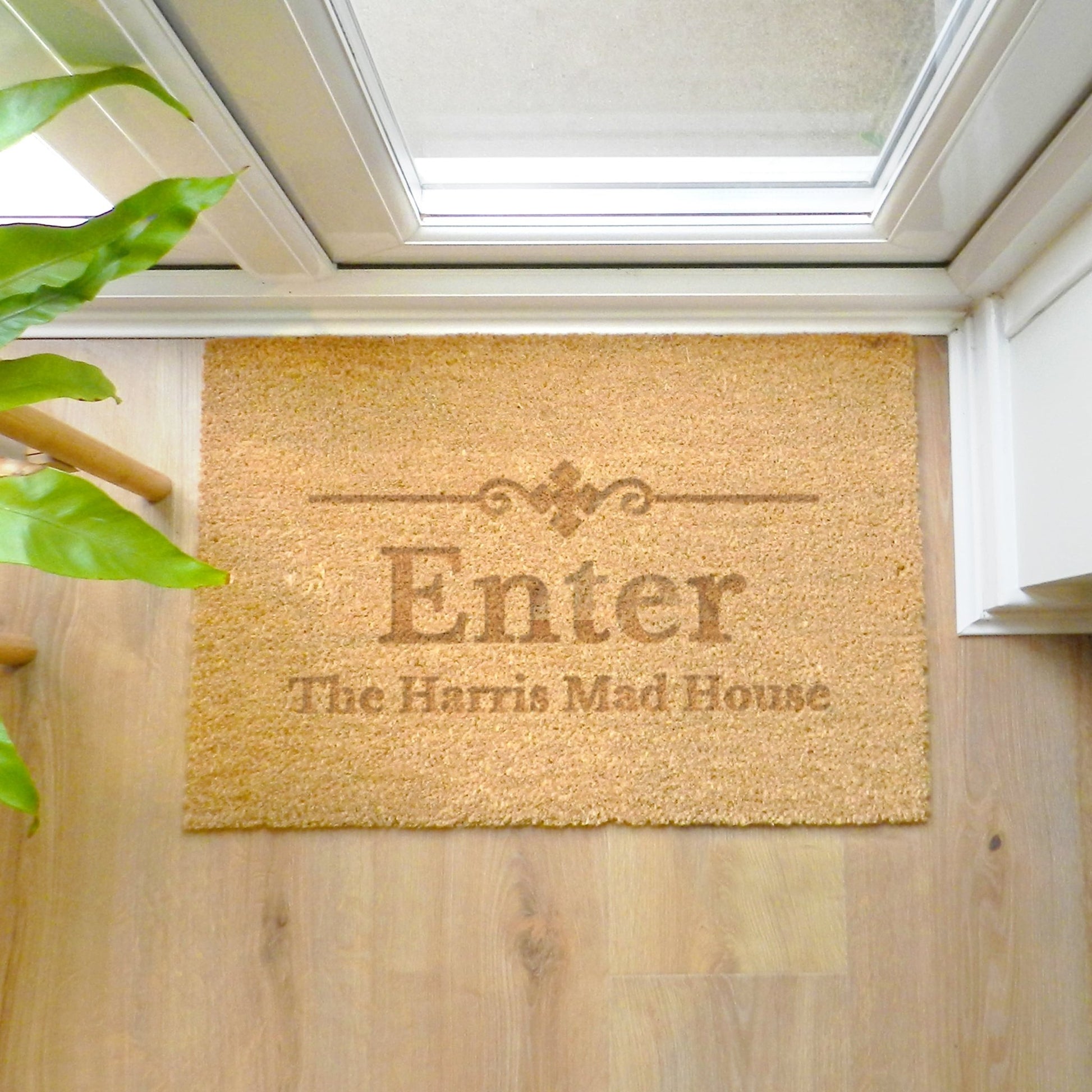 Personalised Ornate Rectangle Indoor Doormat | Inspired Creative Gifts | UK Supplier