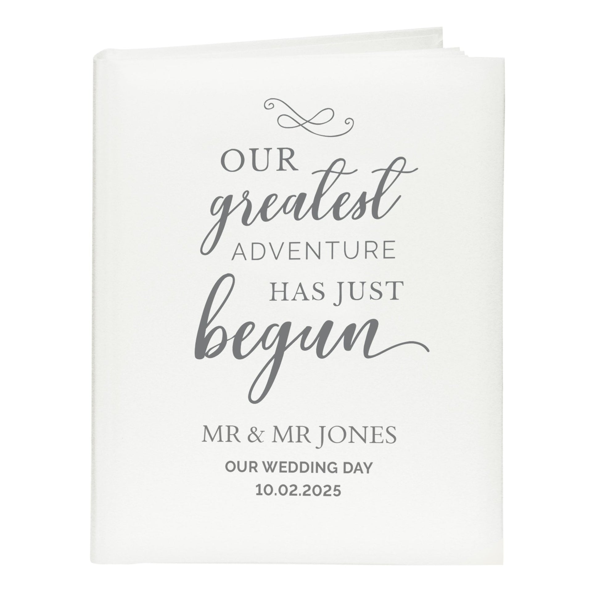 Personalised Our Greatest Adventure Traditional Photo Album | Inspired Creative Gifts | UK Supplier