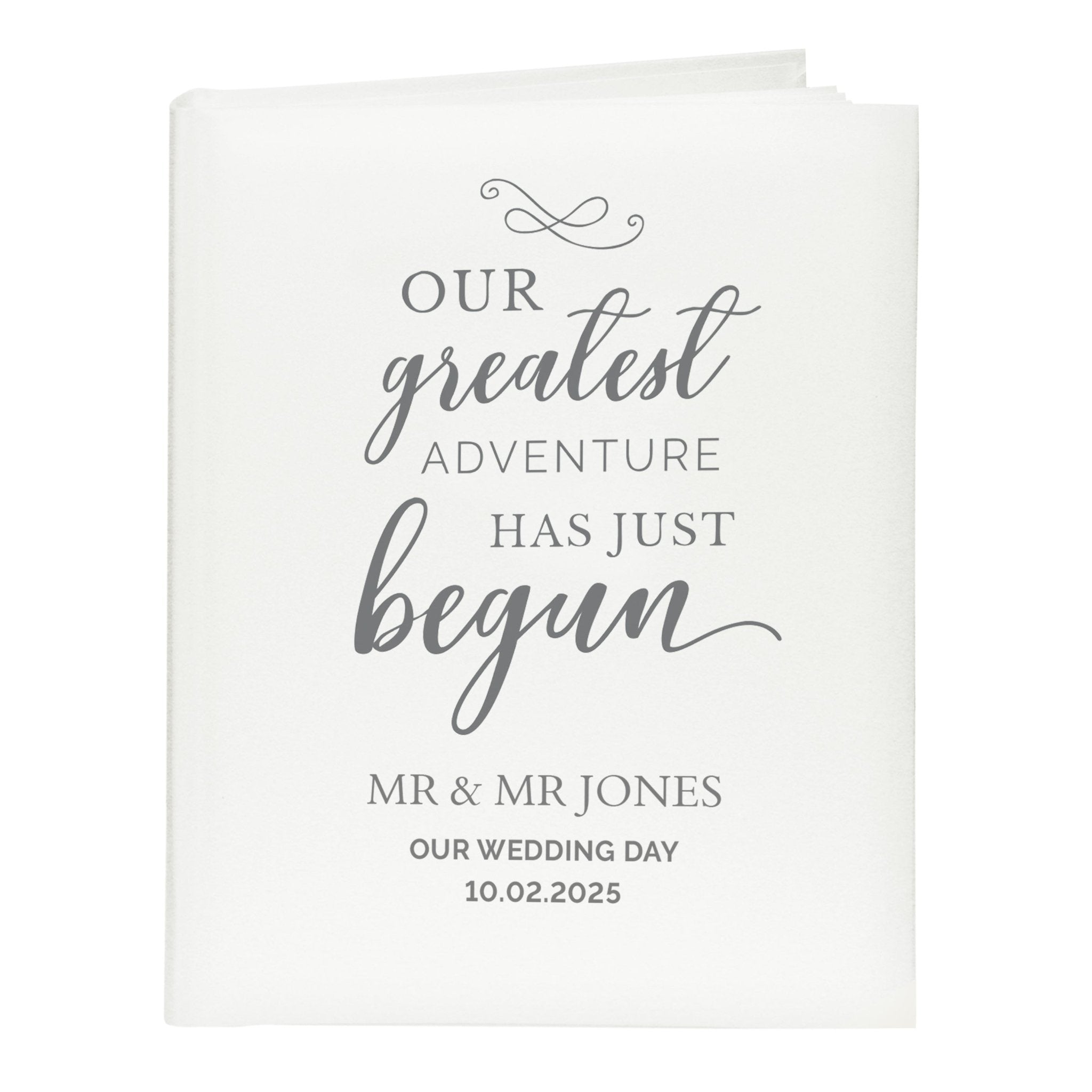 Personalised Our Greatest Adventure Traditional Photo Album | Inspired Creative Gifts | UK Supplier