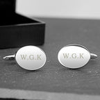 Personalised Oval Cufflinks | Inspired Creative Gifts | UK Supplier