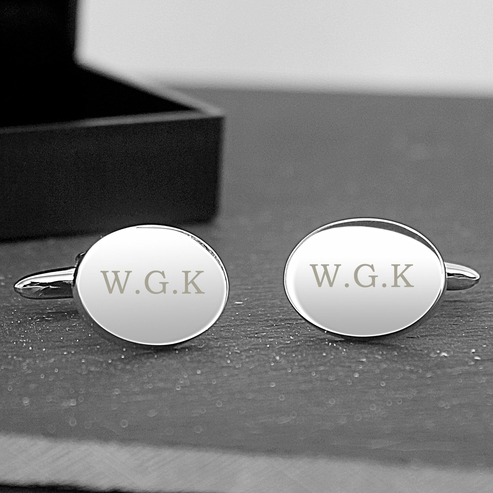 Personalised Oval Cufflinks | Inspired Creative Gifts | UK Supplier