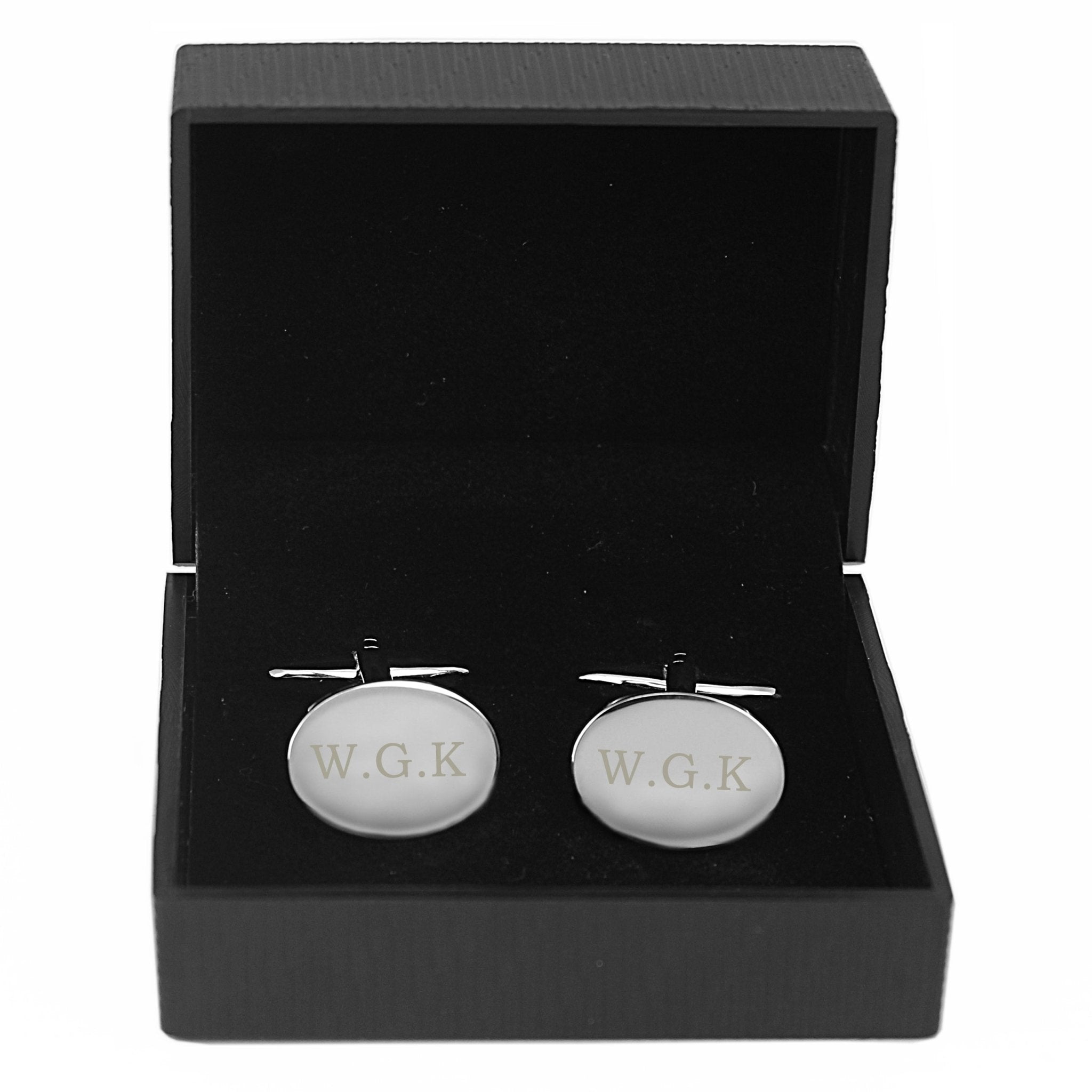 Personalised Oval Cufflinks | Inspired Creative Gifts | UK Supplier