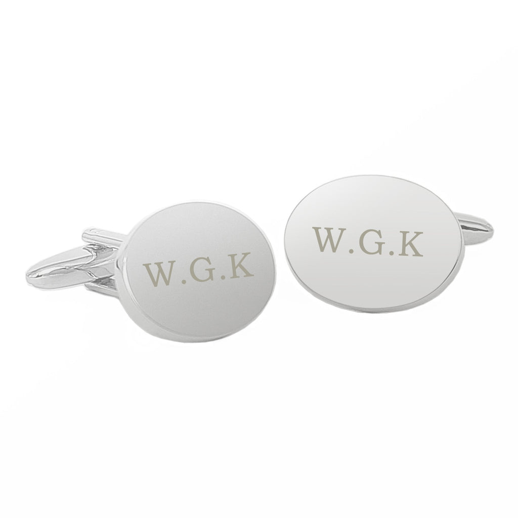 Personalised Oval Cufflinks | Inspired Creative Gifts | UK Supplier