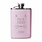 Personalised Paw Me Another Pink Hip Flask | Inspired Creative Gifts | UK Supplier