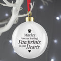 Personalised Pawprints Memorial Bauble | Inspired Creative Gifts | UK Supplier